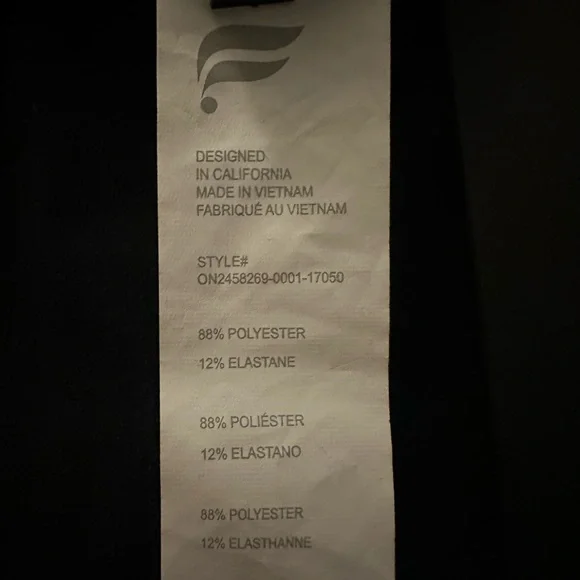 Fabletics Cloud Jersey Wide Leg Onesie in Black New with Tags Size Large - Picture 11 of 12